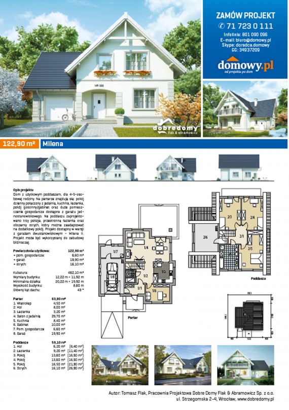 Projekty domów - Milena